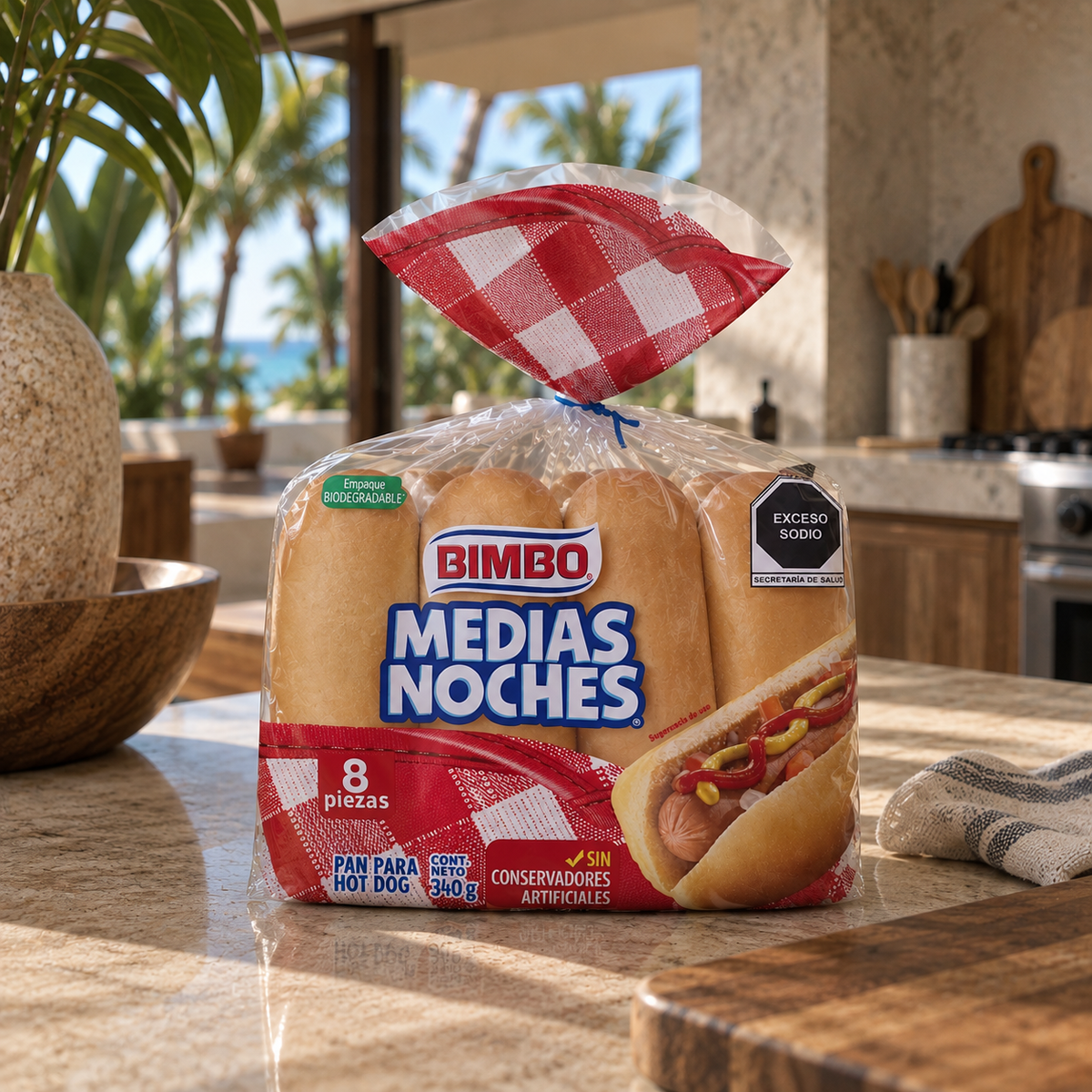 Hot Dog Buns - 1 Bag (8 Pcs)