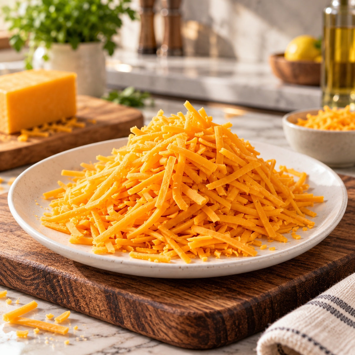 Mild Cheddar Grated Cheese - 226 G
