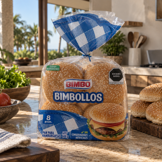 Hamburger Bunds (sesame seeds) - 1 Bag (8 Pcs)