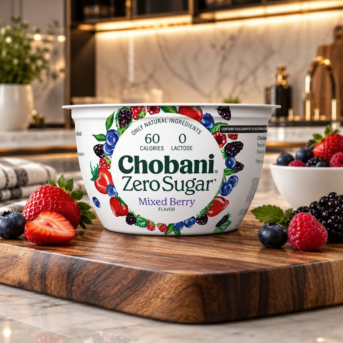 Gree Yogurt Mix Berreis Sugar Free Chobani - 150 G