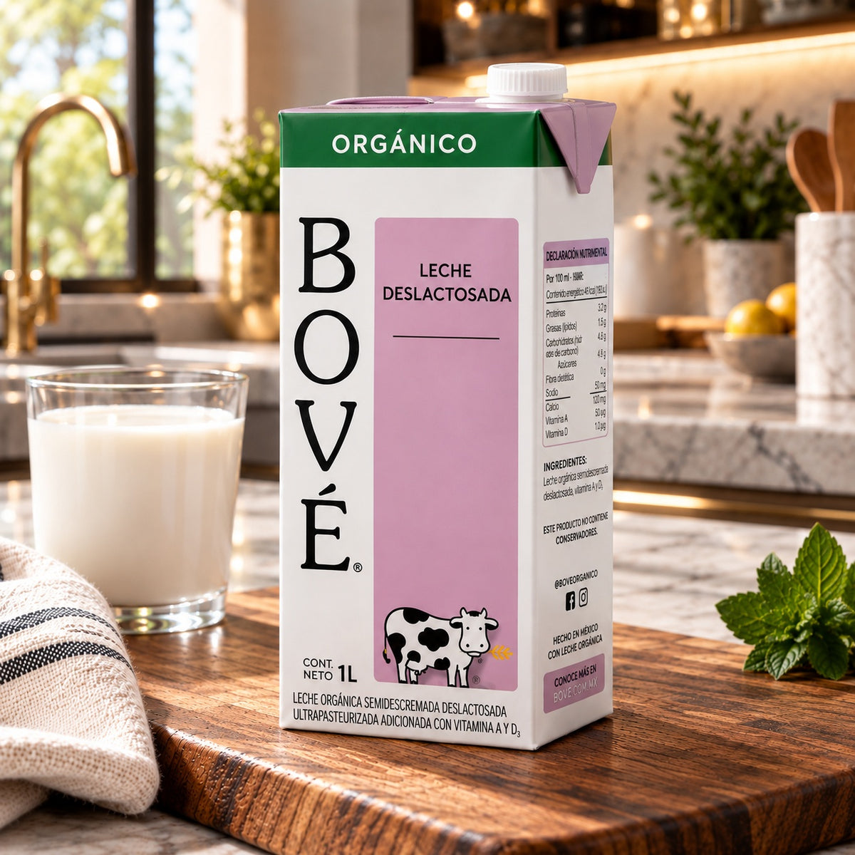 Organic Whole Lactose Free Milk Bode - 1 L